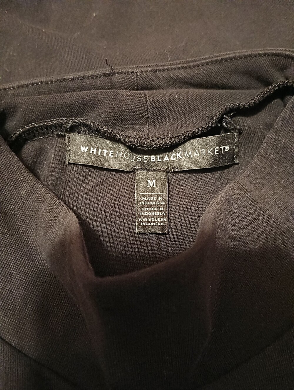 White House Black Market Sleeveless Mock Collar Tunic